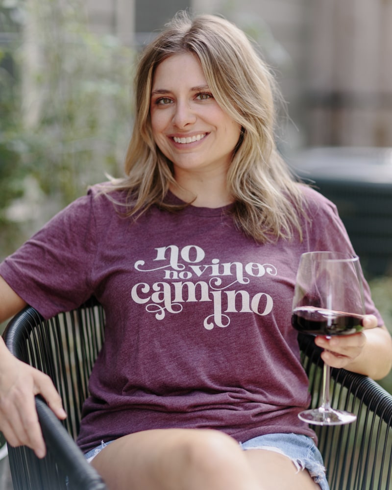 No Vino, No Camino T-shirt